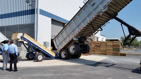 Bulk Truck Unloader, Feed Hopper, 200 Ton Sand Storage Silo, 25" wide x 192" long Vibrating Screen Conveyor - Image 1
