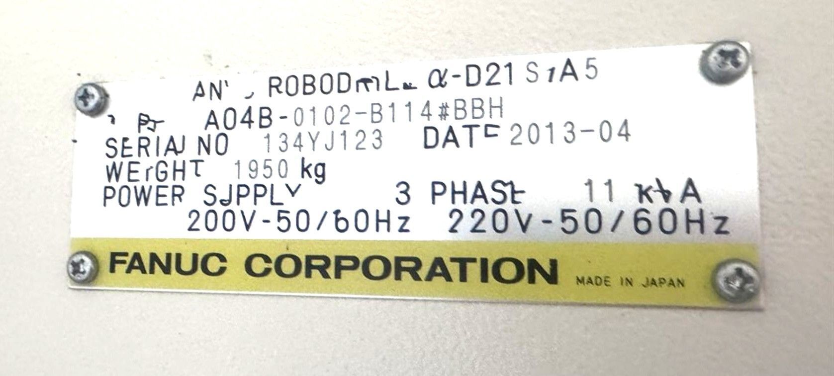 Fanuc #Robodrill-Alpha-D21SiA5, 3-Axis CNC Drill Tap Vertical Machining Center, 11.81" X, 15.75" Y, 12.99" Z - Image 8