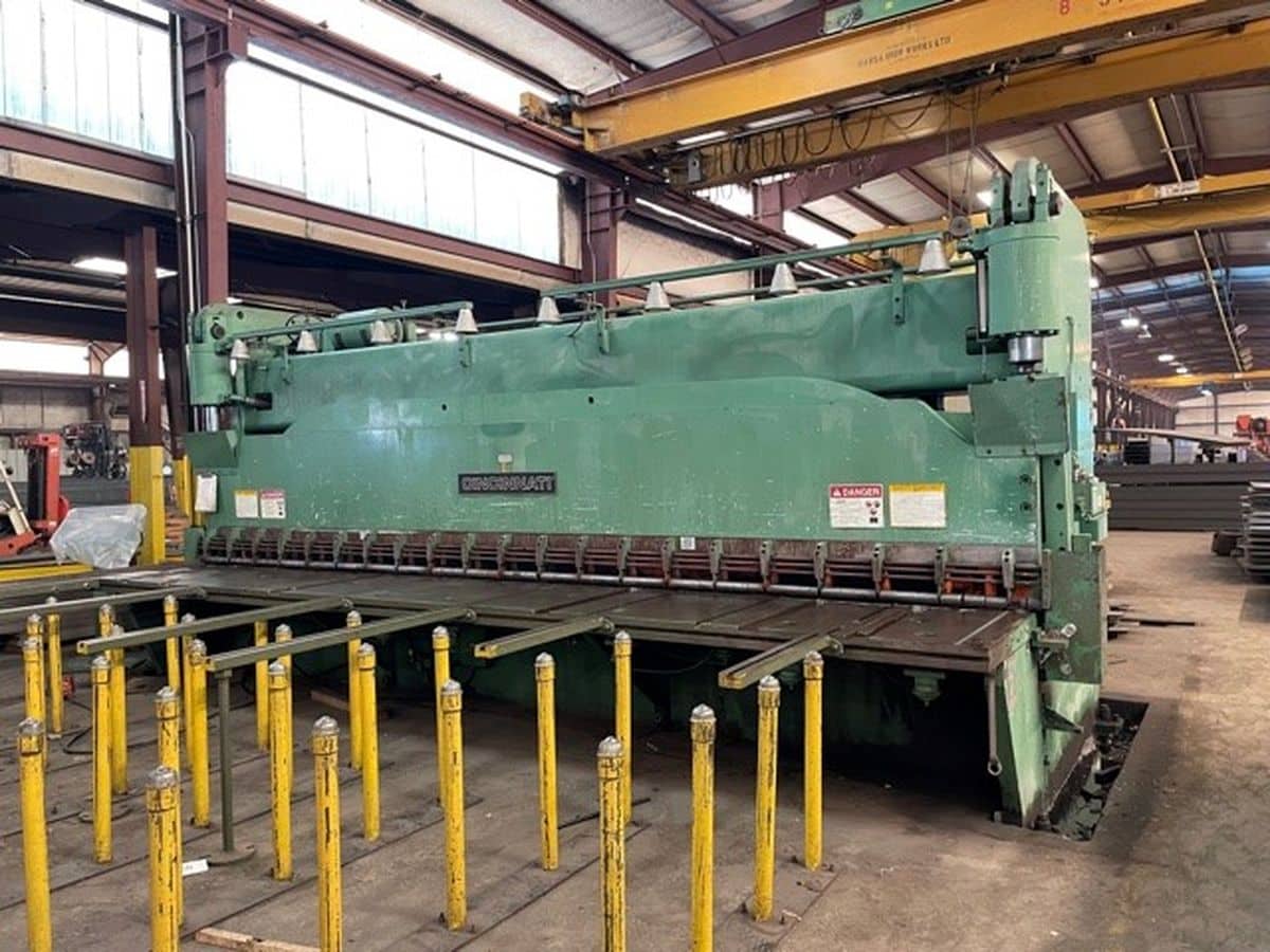 1/2" x 20' Cincinnati #4SE20, hydraulic shear, 60" powered back gauge, 23 hold downs, 1998 - Image 1