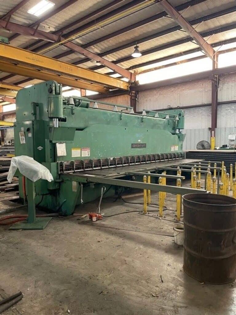 1/2" x 20' Cincinnati #4SE20, hydraulic shear, 60" powered back gauge, 23 hold downs, 1998 - Image 2