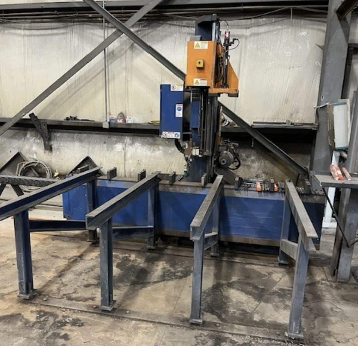 Peddinghaus #Ocean-Avenger-MDL-1000-1B, CNC beam drill line, 40" x 60' beam capacity, 13" stroke, 2009 - Image 1