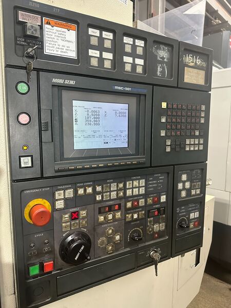 Mori Seiki #ZL-250-MC/600, 6-Axis, MSC-501 CNC, 27.6" swing, 15.4" max turning, 2.9" bar, 3500 RPM, 18 live - Image 3