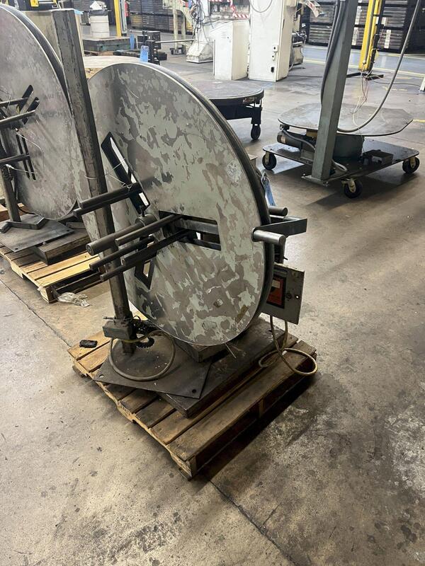 500 lb. Jaco #JURE-510-1, motorized uncoiler, 12" mandrel, 48" outside dimensions, 15"-20" ID, manual - Image 1
