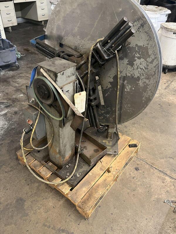 500 lb. Jaco #JURE-510-1, motorized uncoiler, 12" mandrel, 48" outside dimensions, 15"-20" ID, manual - Image 2