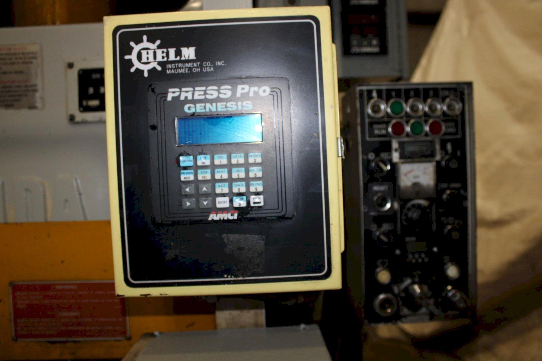 165 Ton, Aida #NC1-150(1), single crank gap frame press, 5.11" stroke, 13.77"Shut Height, 3.93"ram adj. - Image 8