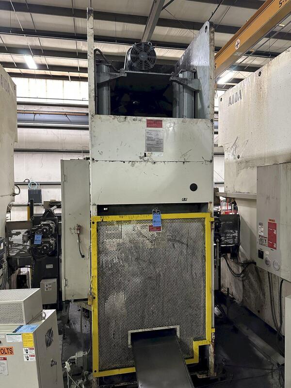 220 Ton, Aida #NC1-2000(2), single crank gap frame press, 9.84" stroke, 17.72"Shut Height, 4.33"ram adj. - Image 3
