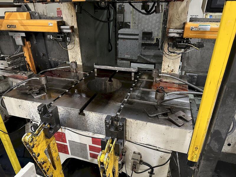 220 Ton, Aida #NC1-2000(2), single crank gap frame press, 9.84" stroke, 17.72"Shut Height, 4.33"ram adj. - Image 10