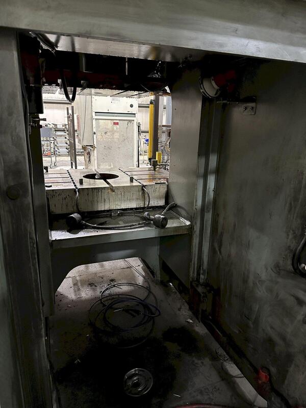220 Ton, Aida #NC1-2000(2), single crank gap frame press, 9.84" stroke, 17.72"Shut Height, 4.33"ram adj. - Image 9