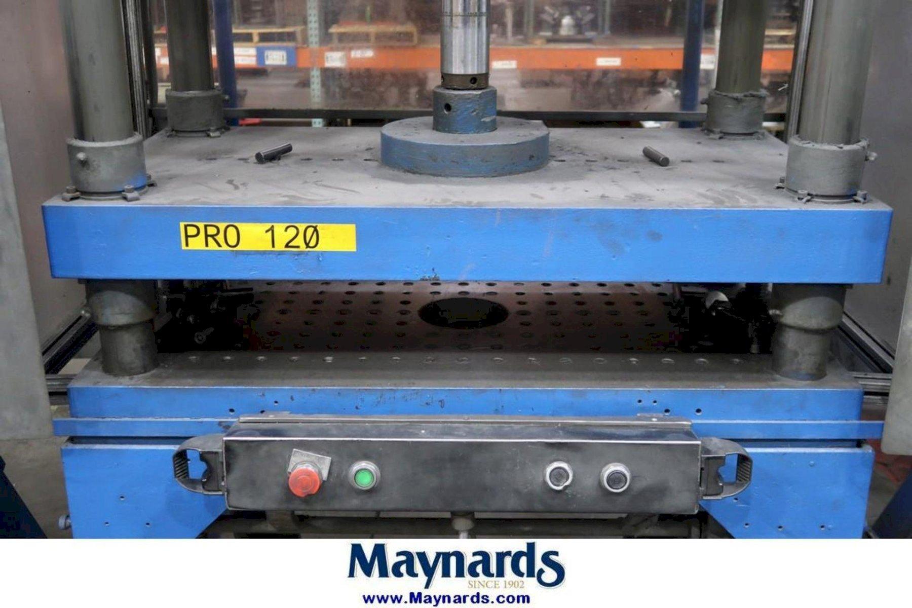 50 Ton, Hydraulic 4-post press, 24" stroke, 28" daylight, 35" x32" bed, 2.5" cylinder diameter - Image 3