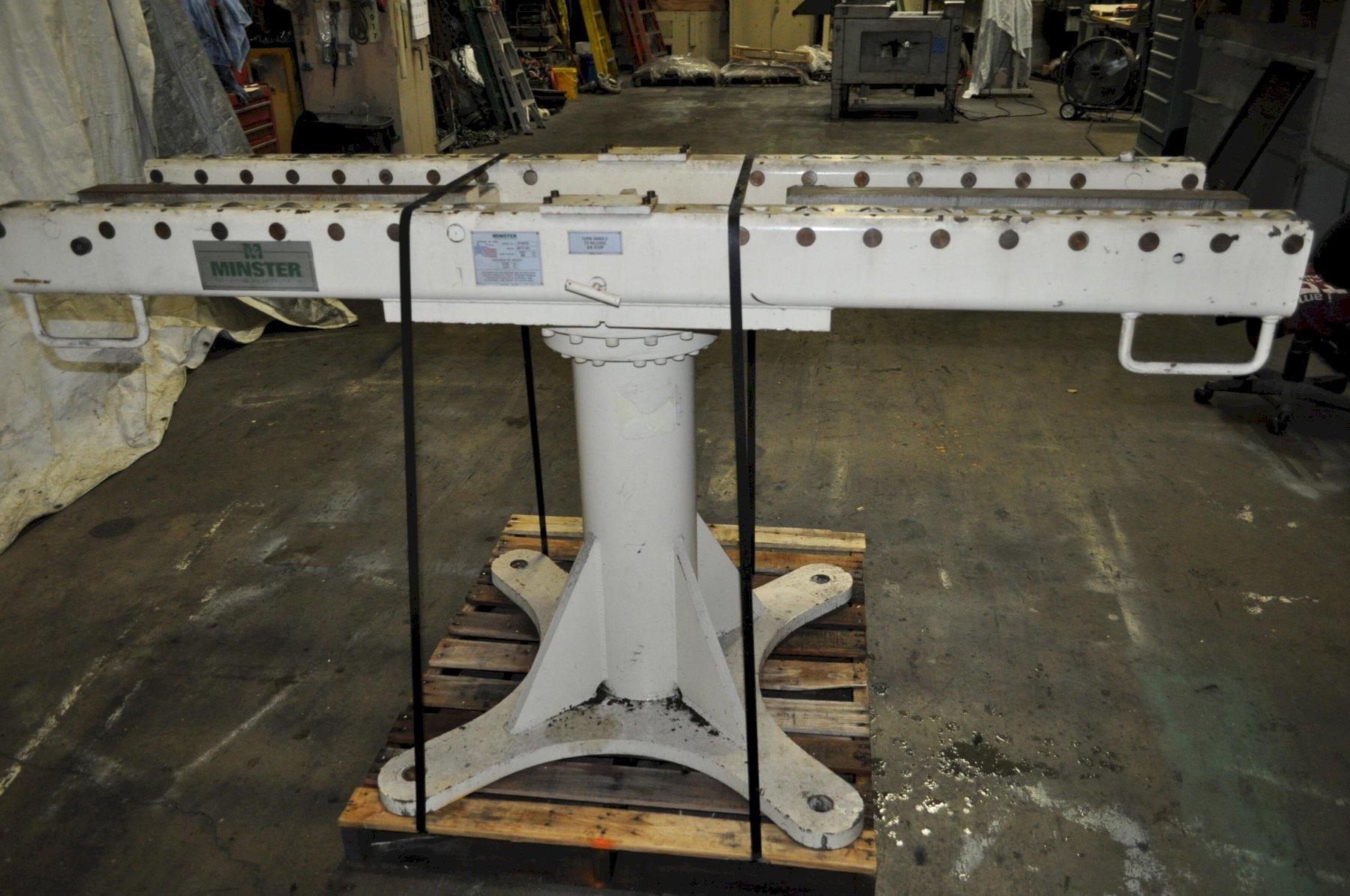 5000 lb. Minster #MDT5-54C, die transfer table, 84" L x 23" W, roller bearing top, 43" passline - Image 2