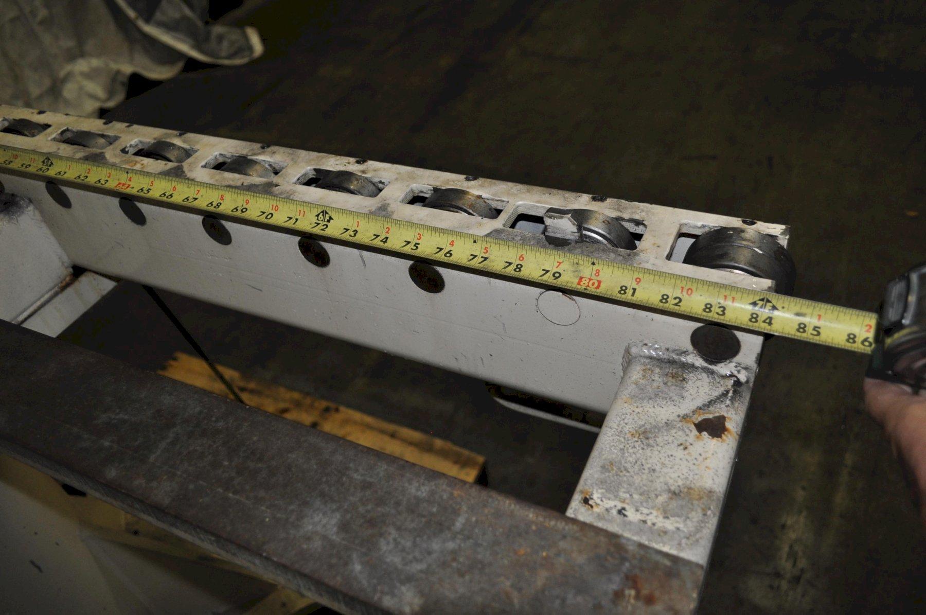 5000 lb. Minster #MDT5-54C, die transfer table, 84" L x 23" W, roller bearing top, 43" passline - Image 4