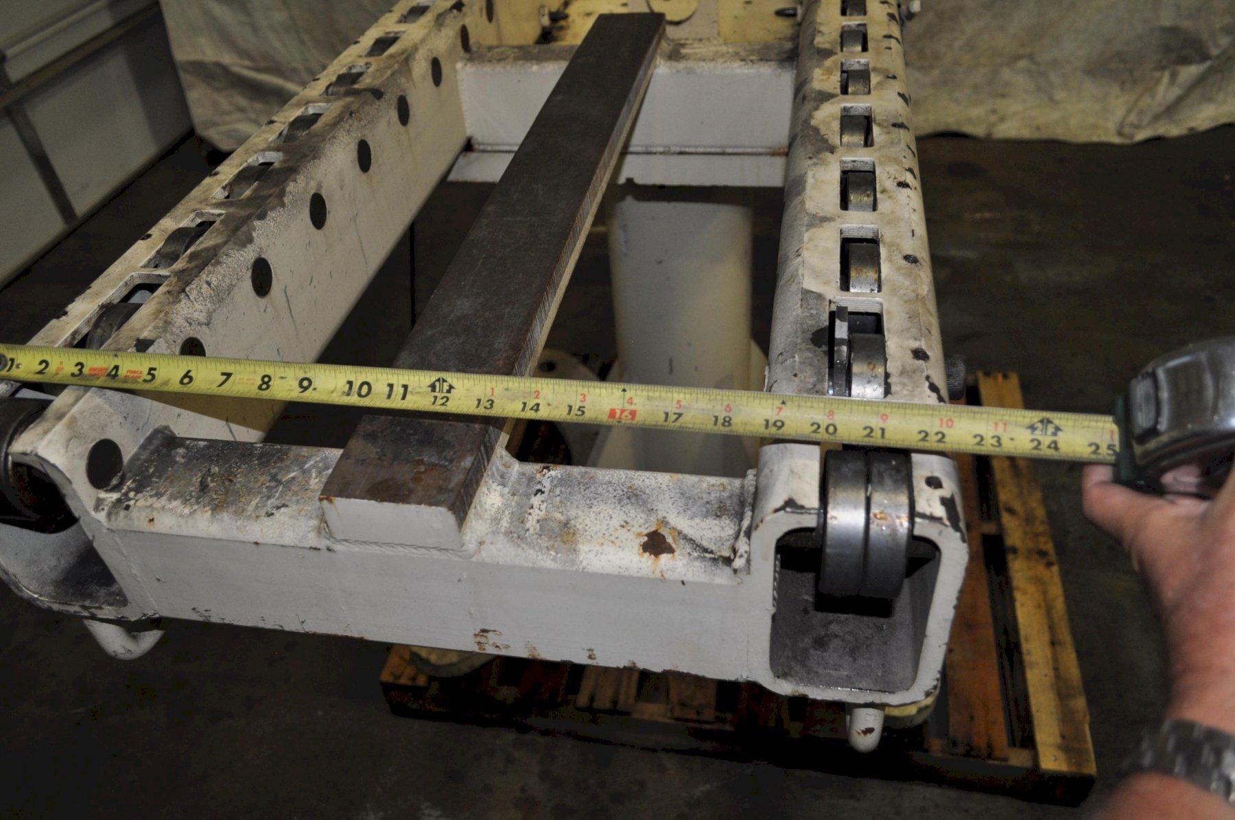 5000 lb. Minster #MDT5-54C, die transfer table, 84" L x 23" W, roller bearing top, 43" passline - Image 5