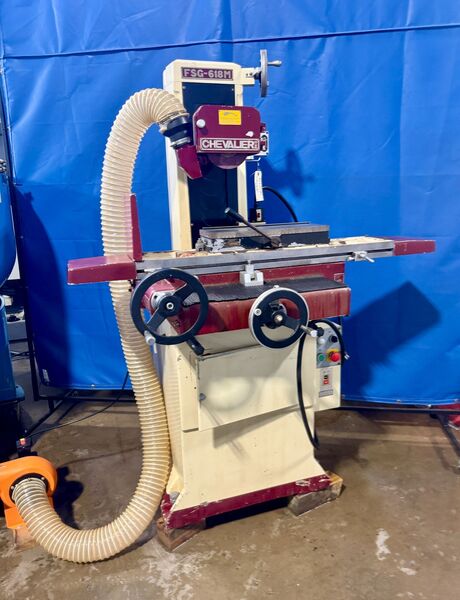6" x 18" Chevalier #FSG-618M, horizontal surface grinder, 8" x .5" x 1.3" wheel, 2 HP, electromagnetic chuck - Image 2