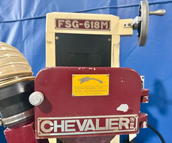 6" x 18" Chevalier #FSG-618M, horizontal surface grinder, 8" x .5" x 1.3" wheel, 2 HP, electromagnetic chuck - Image 4
