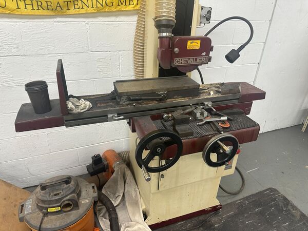 6" x 18" Chevalier #FSG-618M, horizontal surface grinder, 8" x .5" x 1.3" wheel, 2 HP, electromagnetic chuck - Image 8