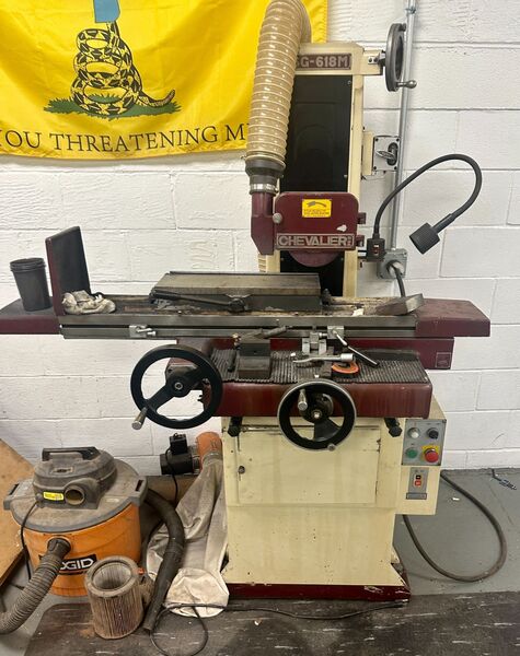6" x 18" Chevalier #FSG-618M, horizontal surface grinder, 8" x .5" x 1.3" wheel, 2 HP, electromagnetic chuck - Image 10