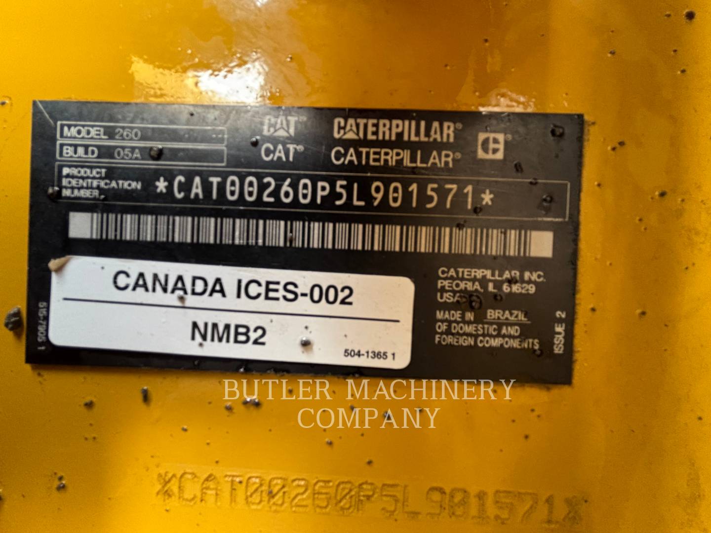 Cat 260, Skid Steer Loader, 383 hours, S/N: 5L901571, 2025 - Image 6