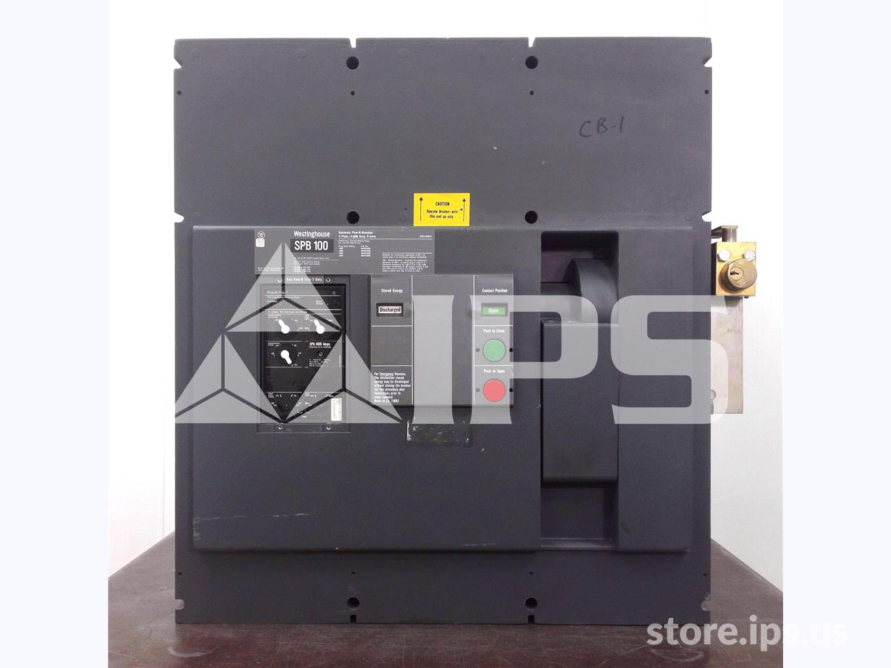 4000 Amps WH Spb-100 Mo/bi (spb100) Pow-r Trip 7, 4000 Amps Rp, 4000 Amps Ct, 120 Volts AC Shunt Trip, Aux - Image 1