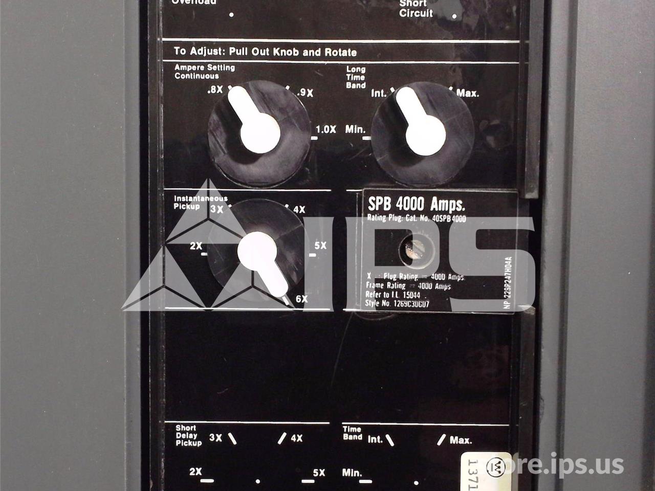 4000 Amps WH Spb-100 Mo/bi (spb100) Pow-r Trip 7, 4000 Amps Rp, 4000 Amps Ct, 120 Volts AC Shunt Trip, Aux - Image 4