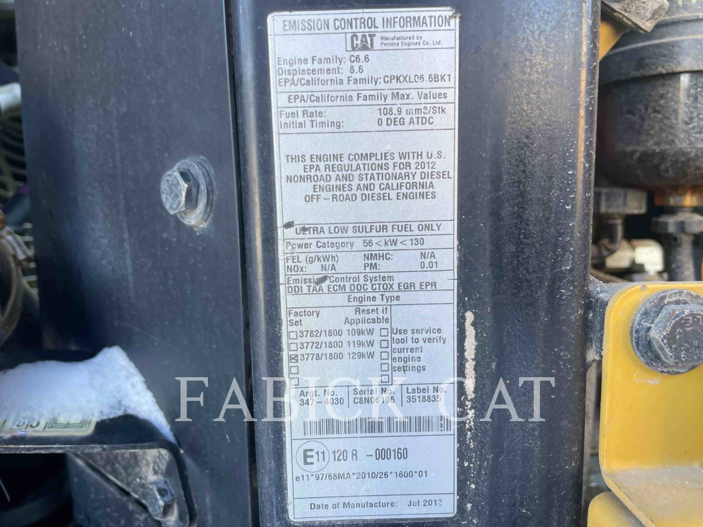 Cat 930K, Wheel Loader, 19118 hours, S/N: RHN01259, 2012 - Image 8
