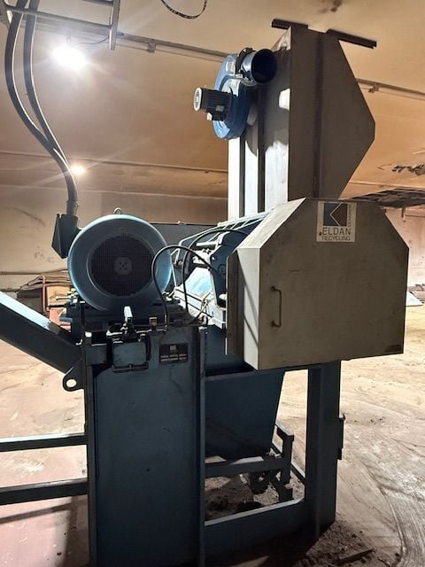 Eldan #GRA-F952, heavy duty granulator / refiner, 100 HP, e-scrap, air cooled motor - Image 2
