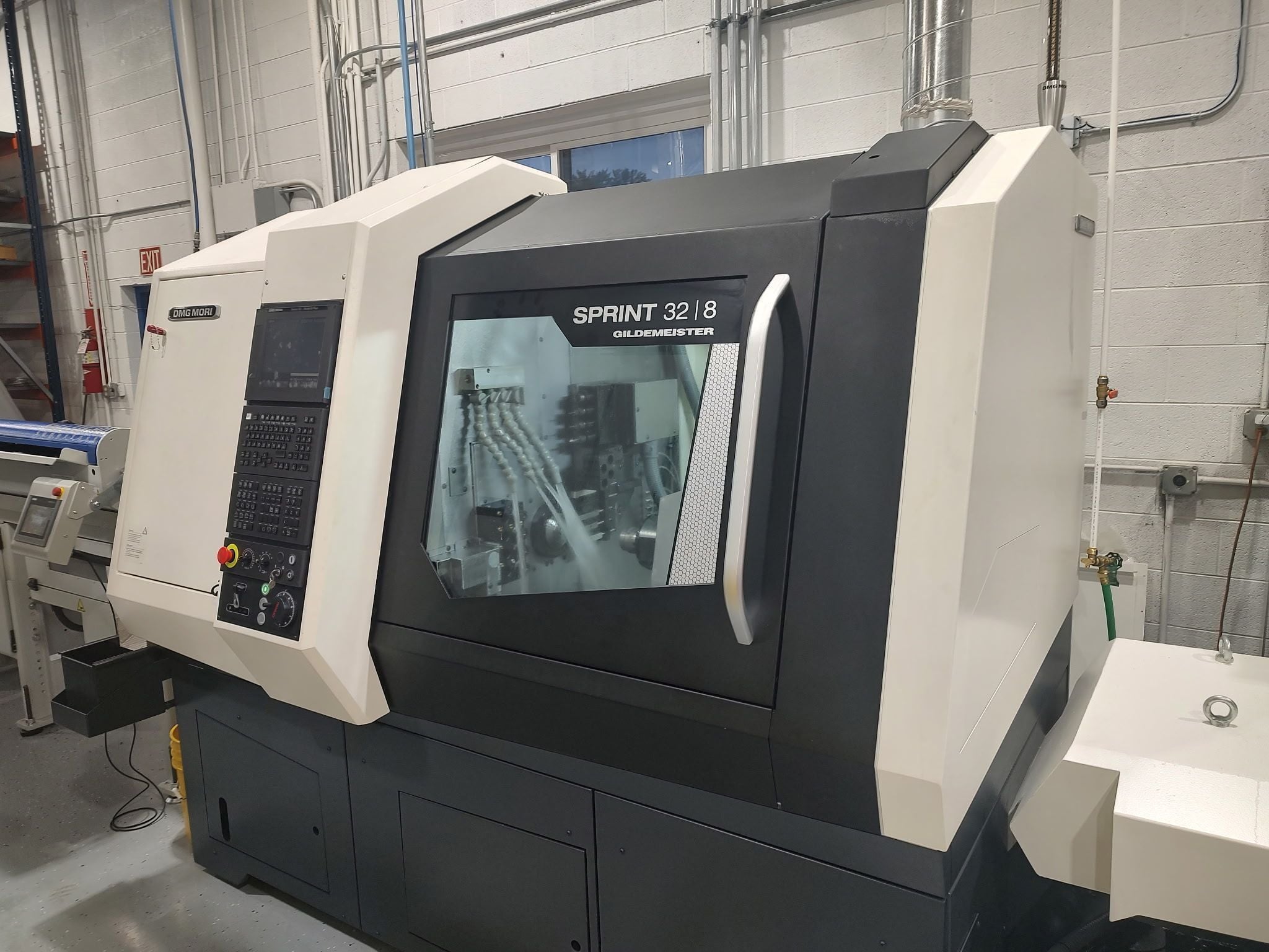 DMG, Mori #Sprint-32/8, Swiss Type CNC, 8 axis, 1.25" capacity, Fanuc 32i-B, 2 spindle, Iemca BOSS-388 - Image 1