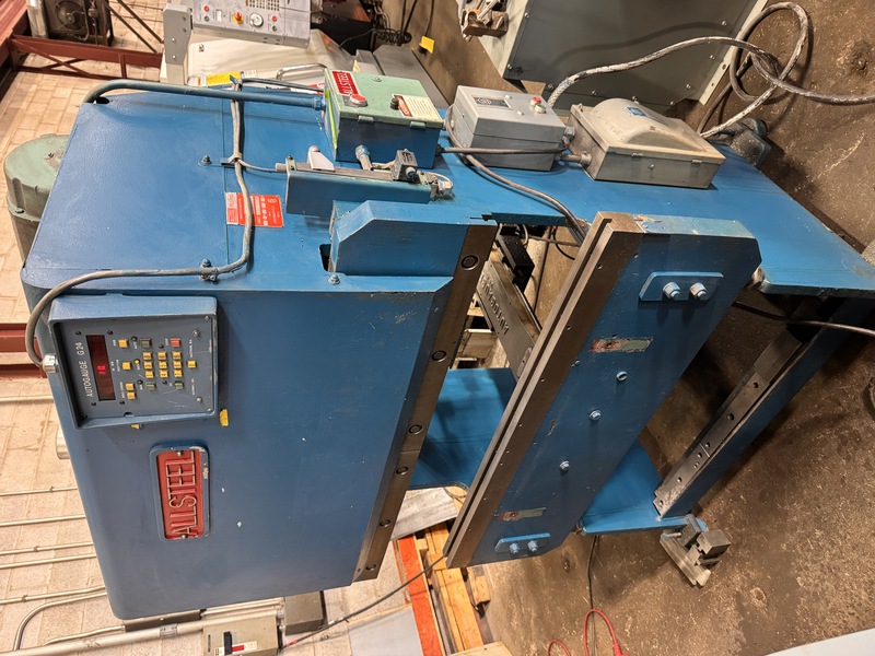 20 Ton, Allsteel #20-4, CNC Hydraulic Press Brake, 4' bed length, 38" between frames, 0' throat depth, 0-4" - Image 1