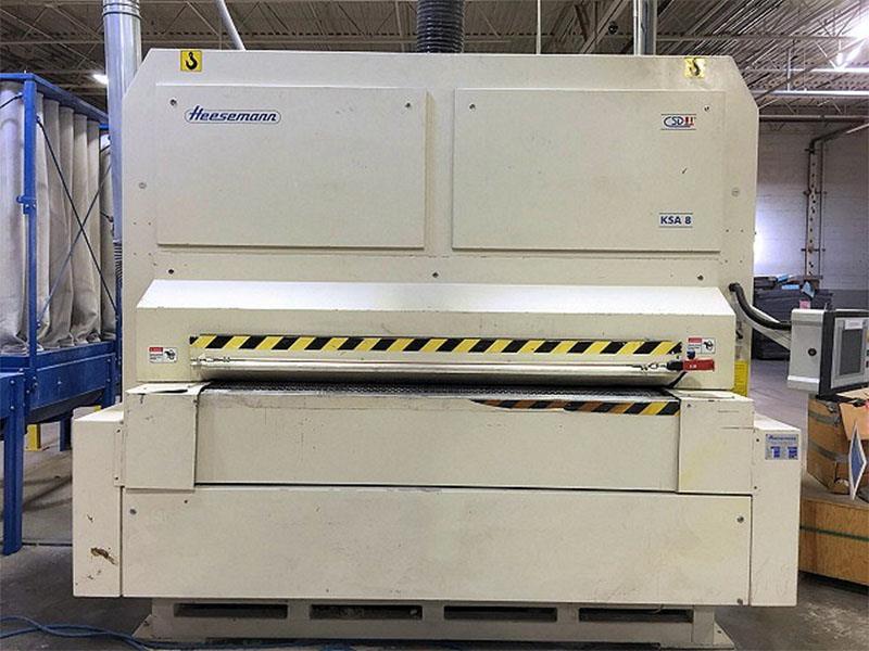 Heesemann #KSA-8, Lacquer/Sealer Sander, 80.7" x 128" abrasive belt, 35 & 42 HP dual speed motor, 9.8" - Image 2