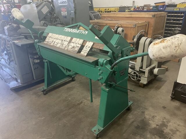 12 gauge x 4' Tennsmith #U4812, Box & Pan Brake, 4" box, 1.5" beam, 1" adj - Image 2