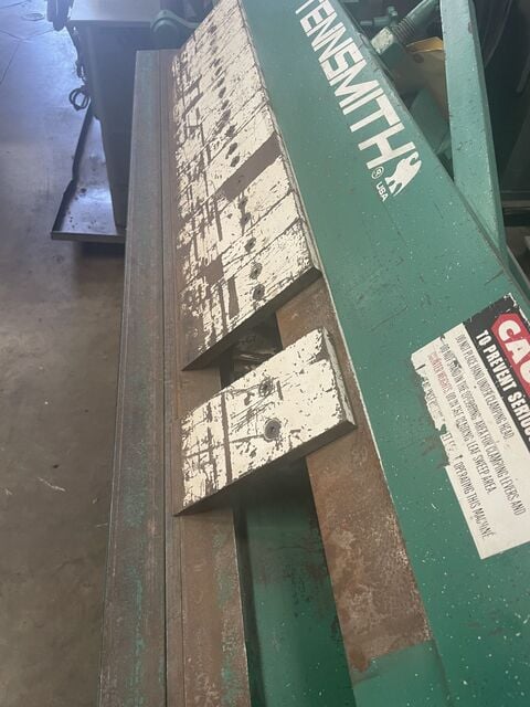 12 gauge x 4' Tennsmith #U4812, Box & Pan Brake, 4" box, 1.5" beam, 1" adj - Image 3