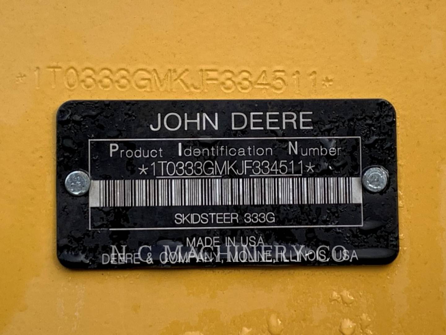 John Deere 333G, Skid Steer Loader, S/N: 334511, 2018 - Image 6