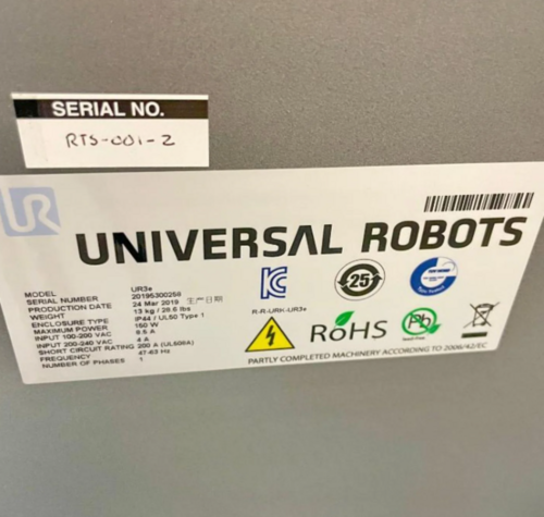 Universal Collaborative Robot, ur- 3e, 6-Axis, 3 Kg payload, 500mm reach, floor, inverted, angle - Image 5