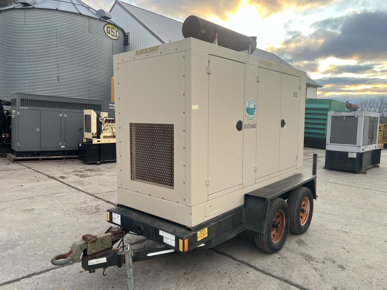 105 KW Katolite #D105F-J4T2, Portable Genset w/ Enclosure & Base Fuel Tank, 6.8 Liter John Deere Engine - Image 2