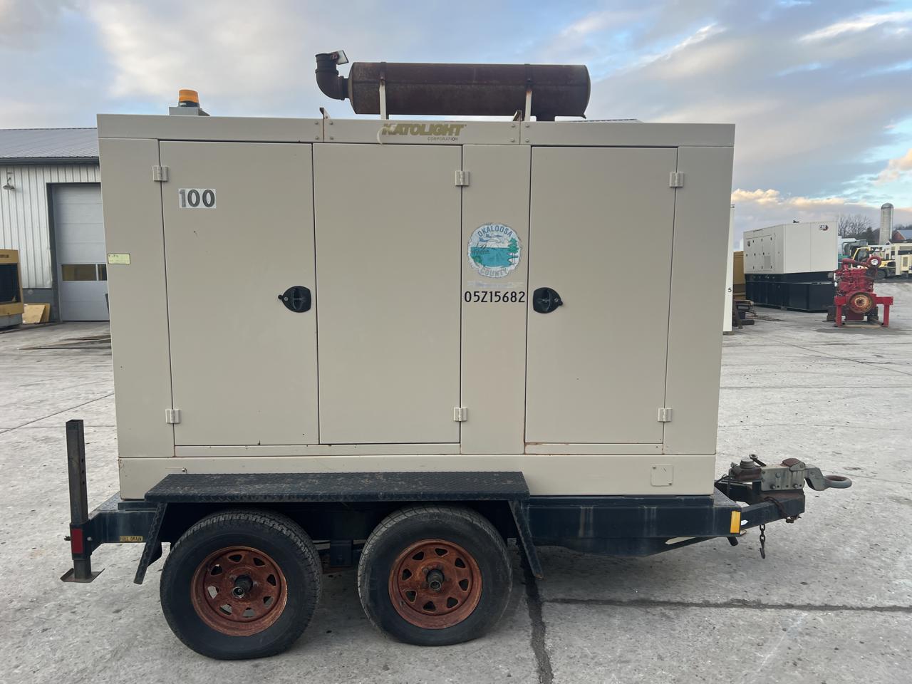 105 KW Katolite #D105F-J4T2, Portable Genset w/ Enclosure & Base Fuel Tank, 6.8 Liter John Deere Engine - Image 3