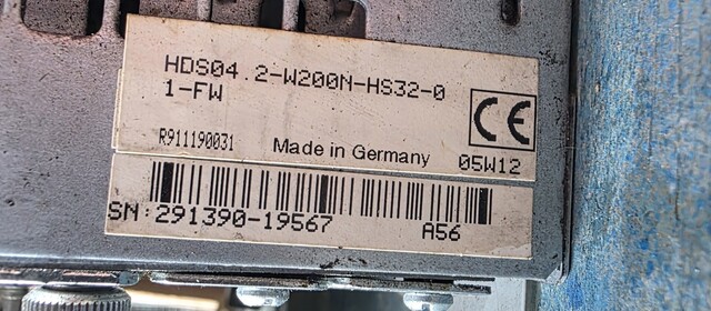 Rexroth #HDS04.2-W200N-HS32-01-FW, Servo Drive, 530-670 VDC Input, 500 VAC Output - Image 5