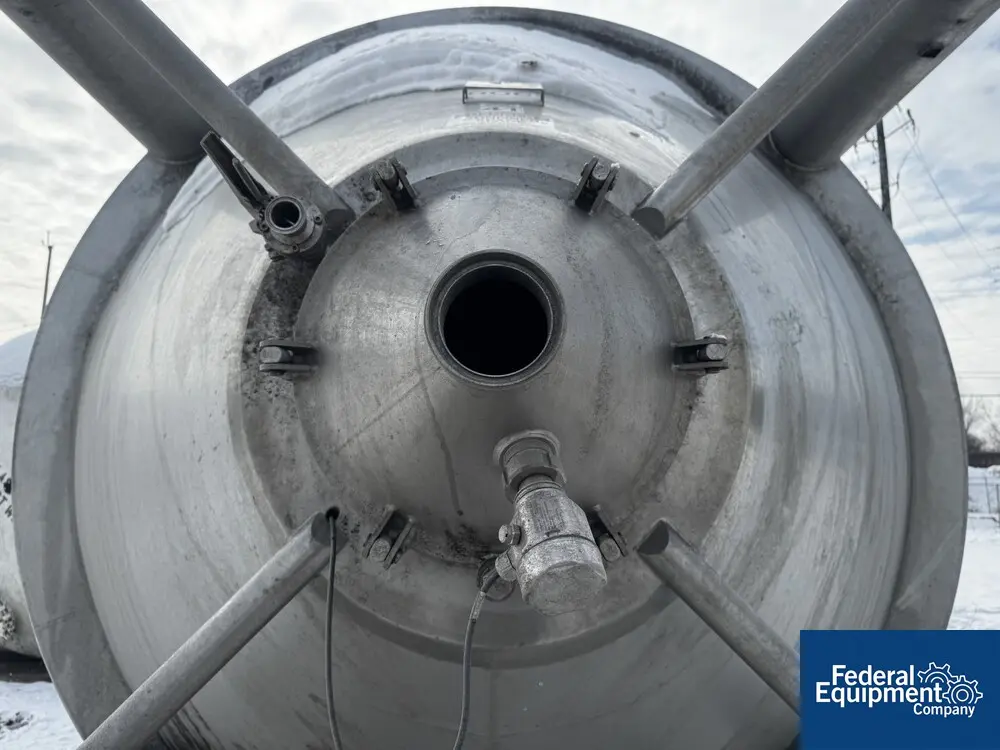 31372 gallon, M Roth GmbH, Storage Tank, 304 Stainless Steel, 153.5" ID x 334" straight side, dish top, cone - Image 8