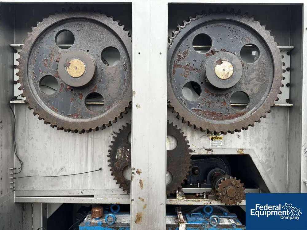 220 cu.ft. Weiler Provisur #M12900, Dual Shaft Paddle Mixer, Stainless Steel, 88" x 96" trough, 16" diameter - Image 7