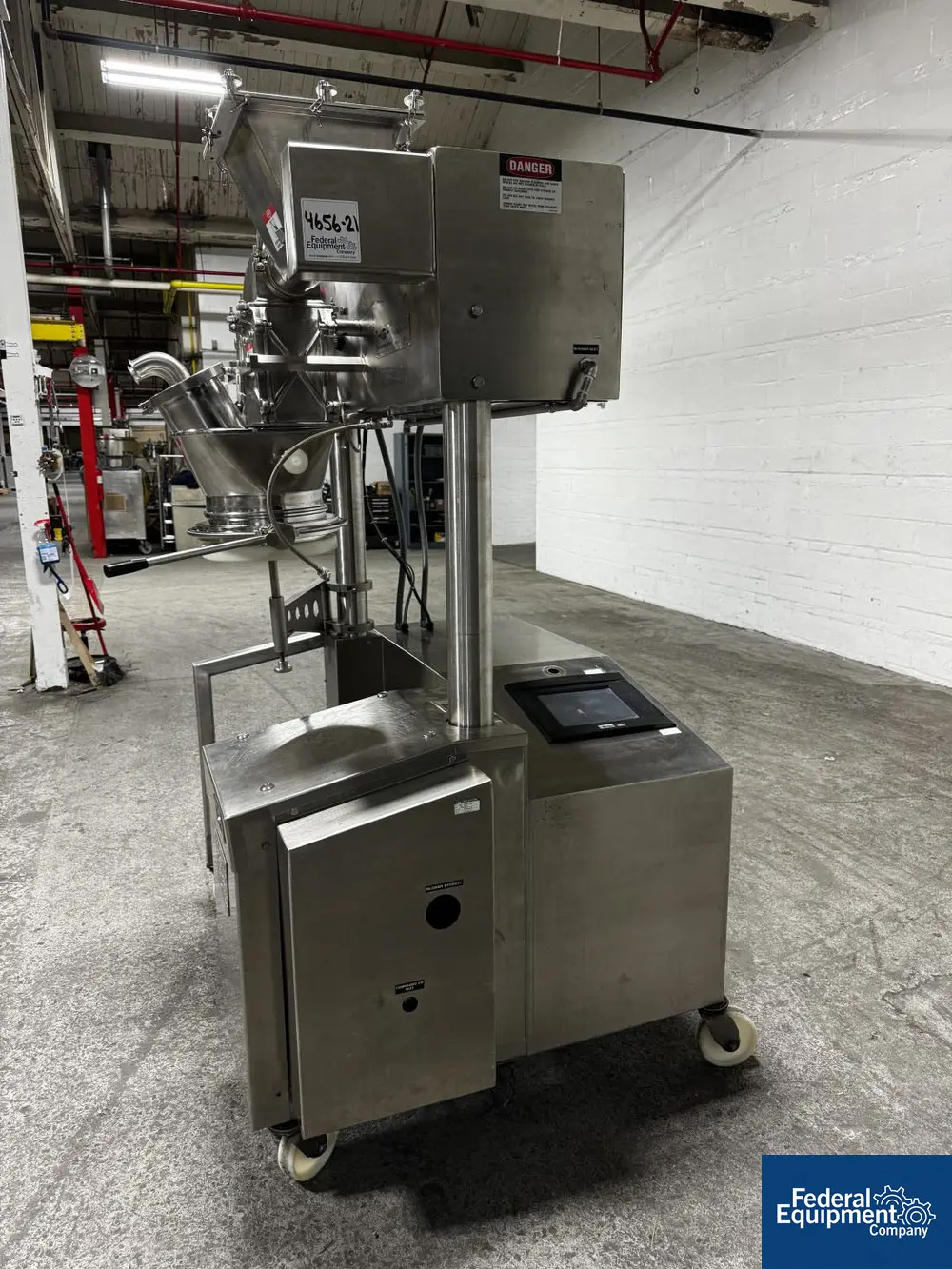 Fitzpatrick #D6A, Fitzmill, Stainless Steel, Screw Feed, 0.25/5 HP, on base - Image 3
