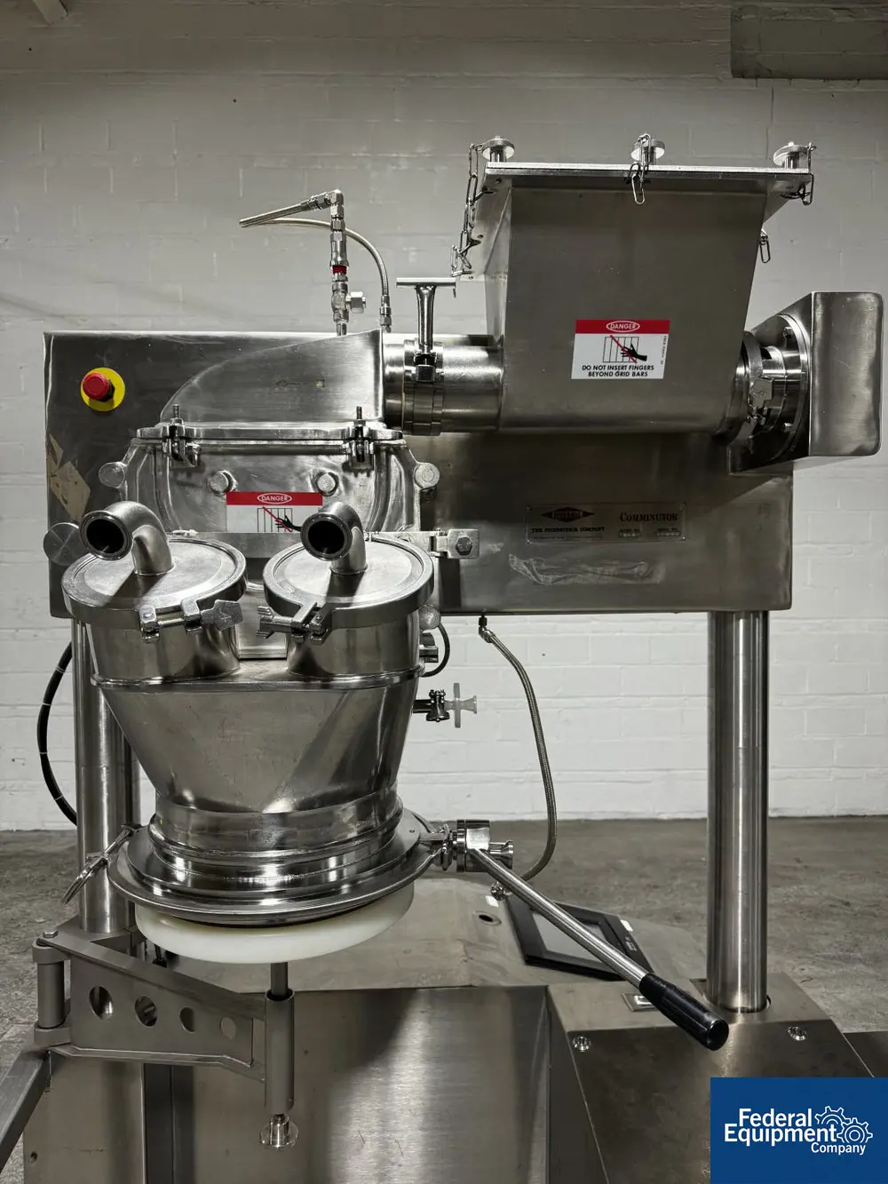 Fitzpatrick #D6A, Fitzmill, Stainless Steel, Screw Feed, 0.25/5 HP, on base - Image 6
