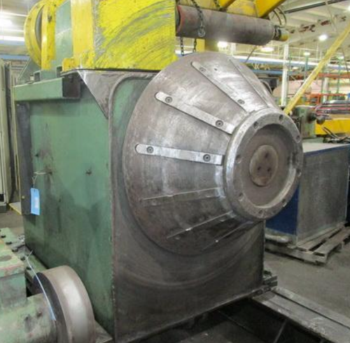 50000 lb. Cincinnati, double cone uncoiler with coil car, 72" width, 20"-30" ID, air clutches - Image 2