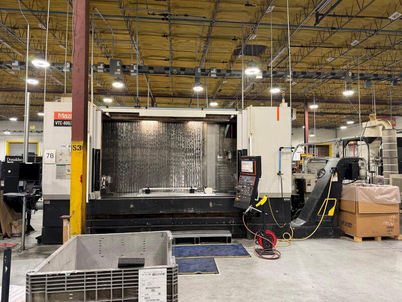 Mazak #VTC-800E/30SR, vertical machining center, 118" X, 31.5" Y, 28.3" Z, 18000 RPM, 48 automatic tool - Image 1
