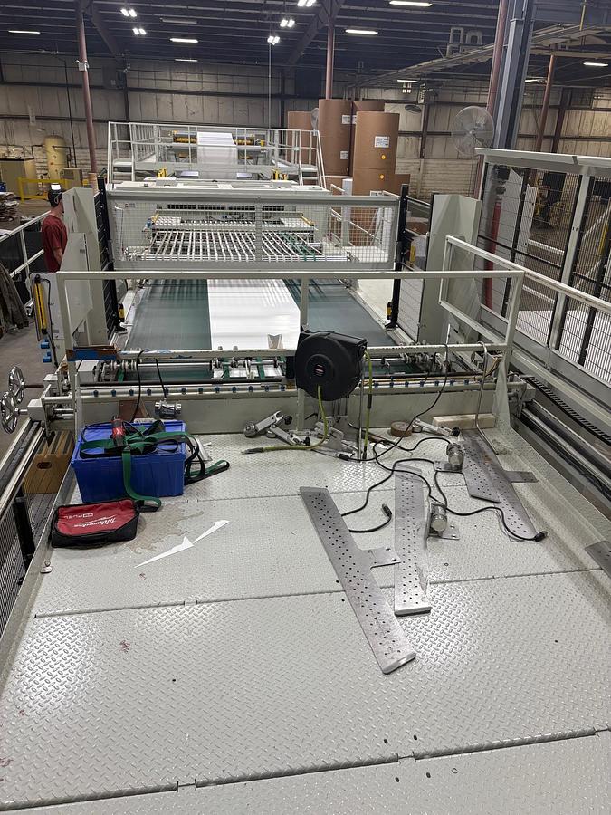 98" BW Papersystems/Marquip #Falcon-2500, Dual Rotary Sheeter, 72" unwind diameter, 130" cut off length, 2018 - Image 10