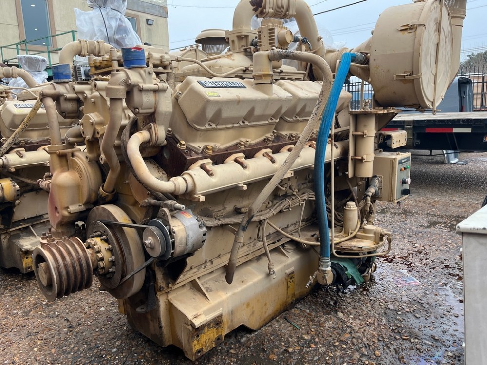 637 HP @ 1800 RPM, Caterpillar #G3412C LE, used rebuildable core - 3 available - Image 1