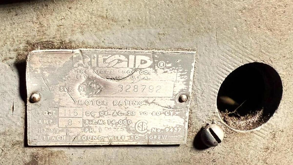 Ridgid, Pipe Threader w/ Tooling, 8 amps, 115 Volt motor, 1PH - Image 5
