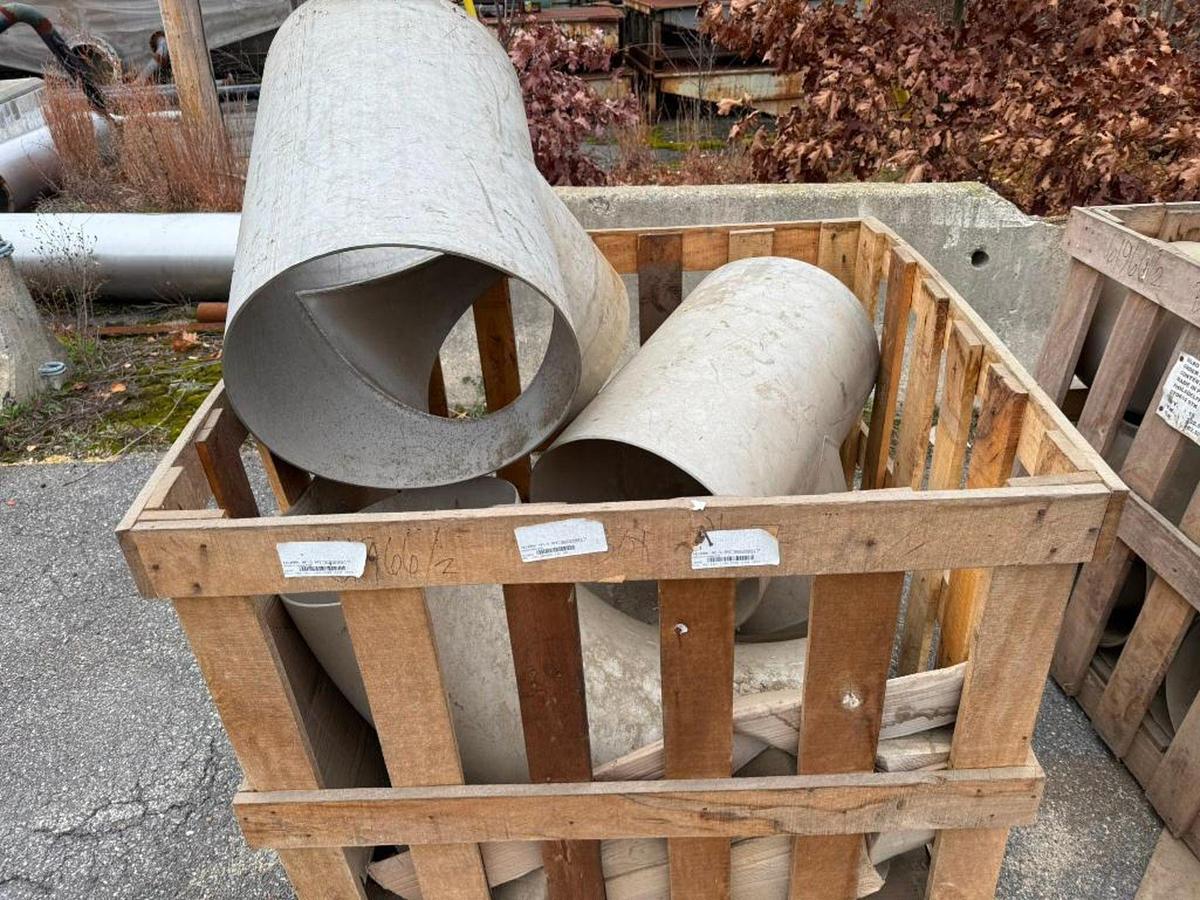 lot of large industrial pipe fittings & pipe junct - Image 6