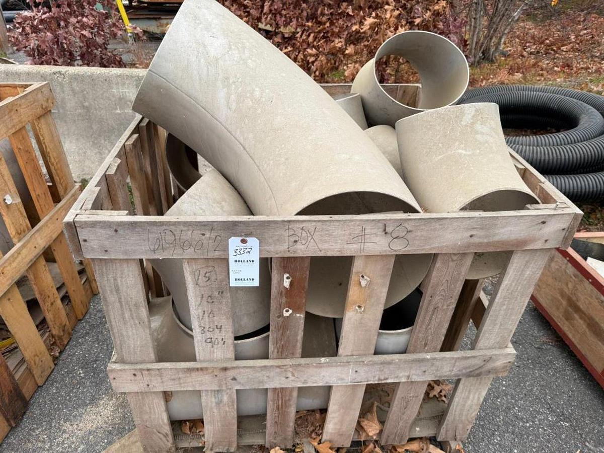 lot of large industrial pipe fittings & pipe junct - Image 10