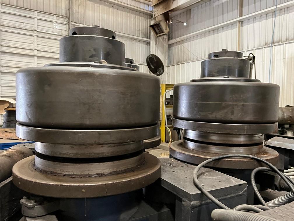6" x 6" x 1/2" Faccin #RMCI-170, hydraulic angle bending roll, 6.7" shaft diameter, 18.9" roll diameter - Image 3