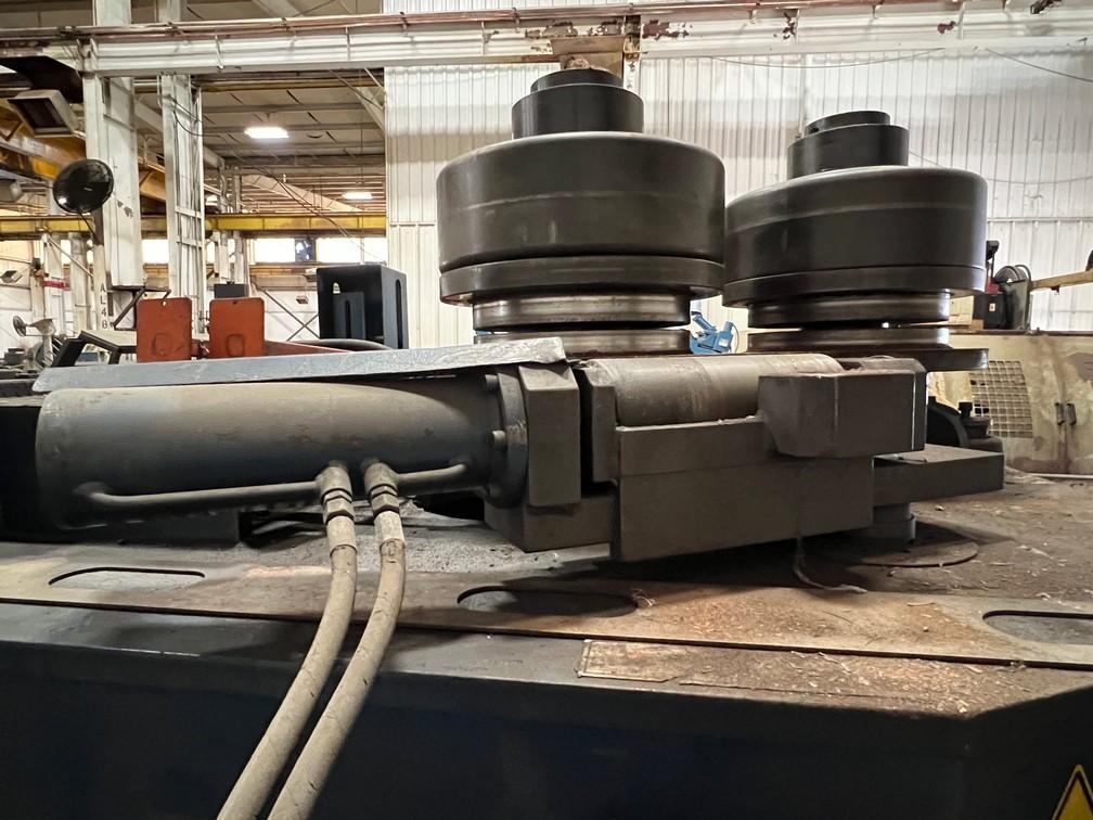 6" x 6" x 1/2" Faccin #RMCI-170, hydraulic angle bending roll, 6.7" shaft diameter, 18.9" roll diameter - Image 5