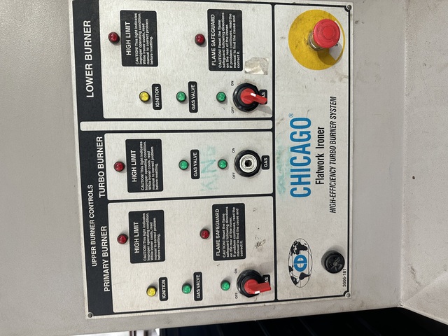 32" x 120" Chicago Dryer #Imperial-232, LP Gas Ironer, Two-Roll, 8 HP, 208 V, 2010 - Image 3