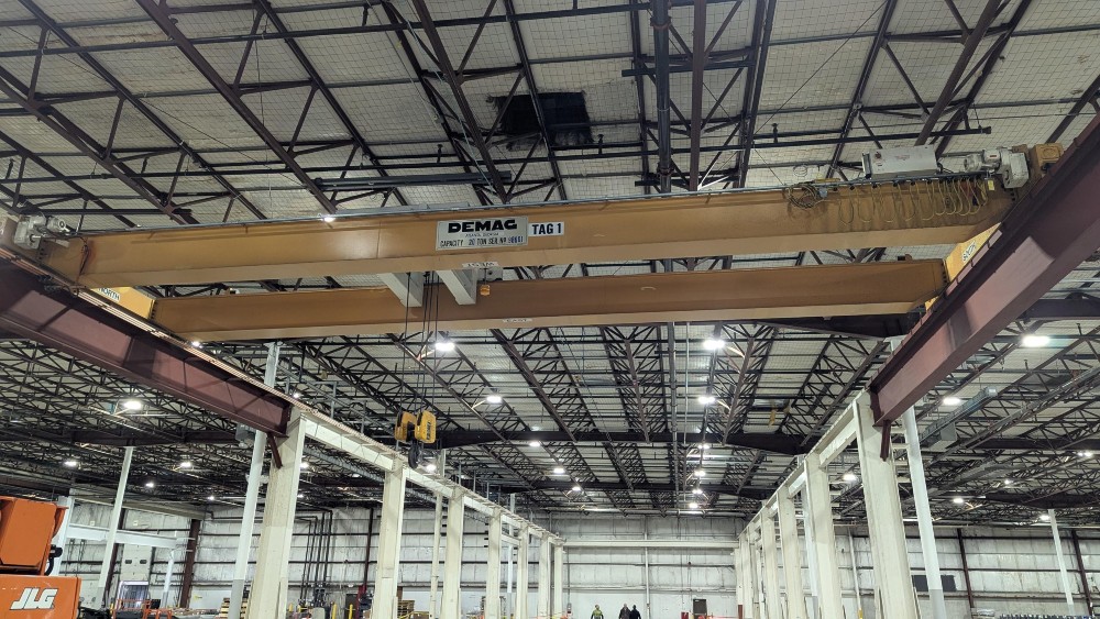 20 Ton, Demag, 46' 0" Span, 20' Lift, Radio Control, 460/3/60, 1999 [#2653] - Image 1